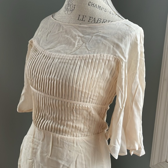Vintage Albert Nipioni cream silk dress EVC - Picture 3 of 13